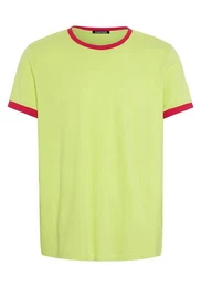 Print-Shirt T-Shirt mit Kontrast-Akzenten 1