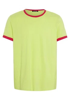 Chiemsee Print-Shirt T-Shirt mit Kontrast-Akzenten Neonfarben/Grün/Gelb