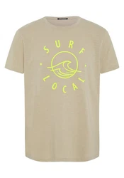 Chiemsee Print-Shirt T-Shirt Khaki/Gelb/Grün/Dunkelgrün