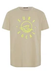 Chiemsee Print-Shirt T-Shirt Khaki/Gelb/Grün/Dunkelgrün