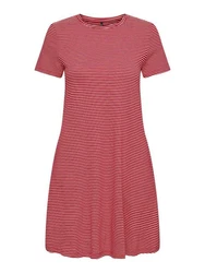 ONLY Relax-fit-Jeans ONLMAY S/S POCKET DRESS BOX JRS Rot/Dunkelrot/Rosa