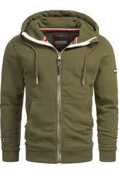 Alessandro Salvarini Sweatjacke ASBergamo Dunkelgrün/Khaki