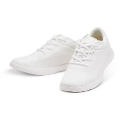 merinos Herren Lace-Up Sportschuhe Sneaker Weiß/Creme