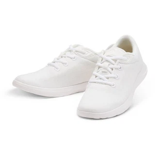 merinos Herren Lace-Up Sportschuhe Sneaker Weiß/Creme