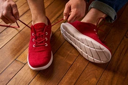 merinos Herren Lace-Up Sportschuhe Sneaker Rot/Dunkelrot/Bordeaux