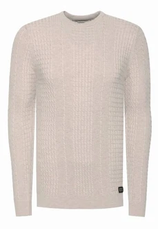 Rusty Neal Strickpullover Beige/Khaki/Dunkelblau