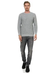 Rusty Neal Strickpullover Grau