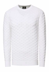 Rusty Neal Strickpullover Weiß/Creme/Grau