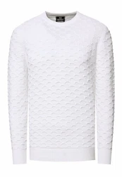 Rusty Neal Strickpullover Weiß/Creme/Grau