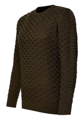Rusty Neal Strickpullover Dunkelgrün/Khaki