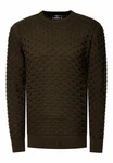 Rusty Neal Strickpullover Dunkelgrün/Khaki