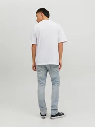 Jack & Jones Kurzarmshirt JORGROCERY TEE SS CREW NECK Orange