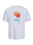 Jack & Jones Kurzarmshirt JORGROCERY TEE SS CREW NECK Orange