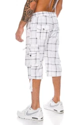 Kendindza Cargoshorts Cargobermuda Herren Weiß/Creme/Dunkelblau/Grau/Schwarz