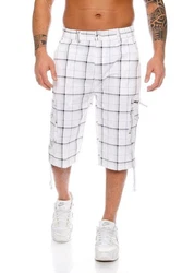 Kendindza Cargoshorts Cargobermuda Herren Weiß/Creme/Dunkelblau/Grau/Schwarz