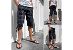 Kendindza Cargoshorts Cargobermuda Herren Weiß/Creme/Dunkelblau/Grau/Schwarz