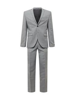 JACK & JONES Anzug 'Solaris' Grau/Hellgrau