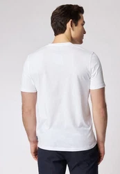Roy Robson Longshirt Rippkragen Grau/Weiß/Creme