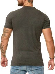 OneRedox Herren T-Shirt V-Neck Hoodie Longsleeve Kurzarm Shirt Sweatshirt Modell 1309 1309C