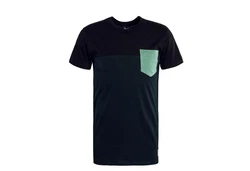 Iriedaily T-Shirt Block Pocket petrol/pastellgrün/schwarz/jungle green