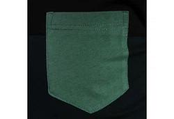 Iriedaily T-Shirt Block Pocket petrol/pastellgrün/schwarz/jungle green
