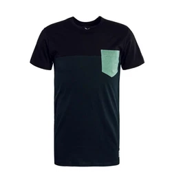 Iriedaily T-Shirt Block Pocket petrol/pastellgrün/schwarz/jungle green