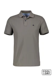 LERROS Poloshirt Klassischer Polostyle Grau/Braun/Khaki