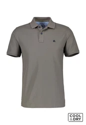 LERROS Poloshirt Klassischer Polostyle Grau/Braun/Khaki