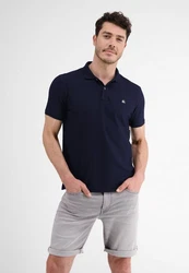 LERROS Poloshirt Klassischer Polostyle Dunkelblau/Blau