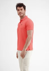 LERROS Poloshirt Klassischer Polostyle Rot/Rosa