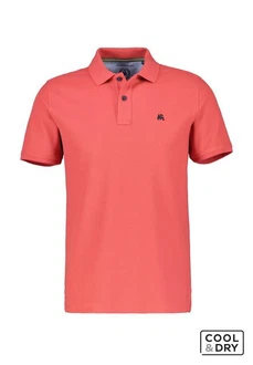 LERROS Poloshirt Klassischer Polostyle Rot/Rosa