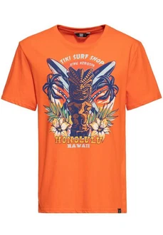 KingKerosin Print-Shirt Tiki Surf Shop Orange KingKerosin Print-Shirt Tiki Surf Shop Orange