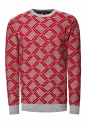 Rusty Neal Strickpullover Rot/Dunkelrot