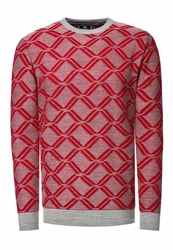 Rusty Neal Strickpullover Rot/Dunkelrot