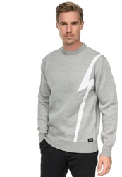 Rusty Neal Strickpullover Grau/Hellgrau/Silber