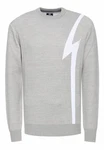 Rusty Neal Strickpullover Grau/Hellgrau/Silber