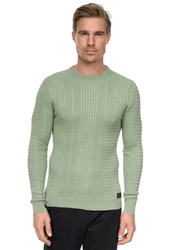 Rusty Neal Strickpullover Grün/Hellgrün/Dunkelgrün