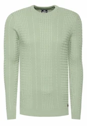 Rusty Neal Strickpullover Grün/Hellgrün/Dunkelgrün