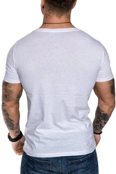 Amaci&Sons T-Shirt LANCASTER Basic Crew Neck Weiß/Creme/Hellblau/Grau/Schwarz