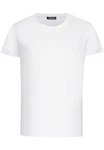 Amaci&Sons T-Shirt LANCASTER Basic Crew Neck Weiß/Creme/Hellblau/Grau/Schwarz