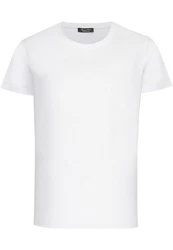Amaci&Sons T-Shirt LANCASTER Basic Crew Neck Weiß/Creme/Hellblau/Grau/Schwarz