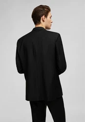 HECHTER PARIS Anzugsakko Regular Fit Schwarz/Braun/Hellblau
