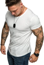 Amaci&Sons T-Shirt TACOMA Basic Crew Neck Shirt Creme/Weiß/Grau
