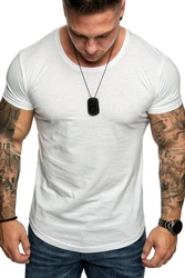 Amaci&Sons T-Shirt TACOMA Basic Crew Neck Shirt Creme/Weiß/Grau