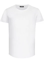 Amaci&Sons T-Shirt TACOMA Basic Crew Neck Shirt Creme/Weiß/Grau