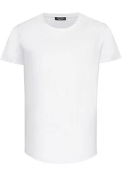 Amaci&Sons T-Shirt TACOMA Basic Crew Neck Shirt Creme/Weiß/Grau