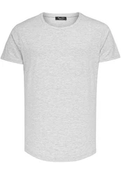 Amaci&Sons T-Shirt TACOMA Basic Crew Neck Shirt Grau/Hellgrau
