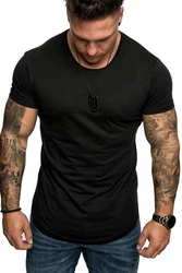 Amaci&Sons T-Shirt TACOMA Basic Crew Neck Shirt Schwarz