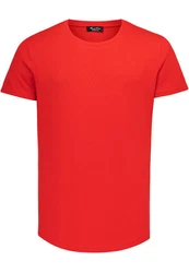 Amaci&Sons T-Shirt TACOMA Basic Crew Neck Shirt Rot