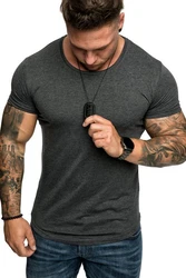 Amaci&Sons T-Shirt TACOMA Basic Crew Neck Shirt Dunkelgrau/Grau